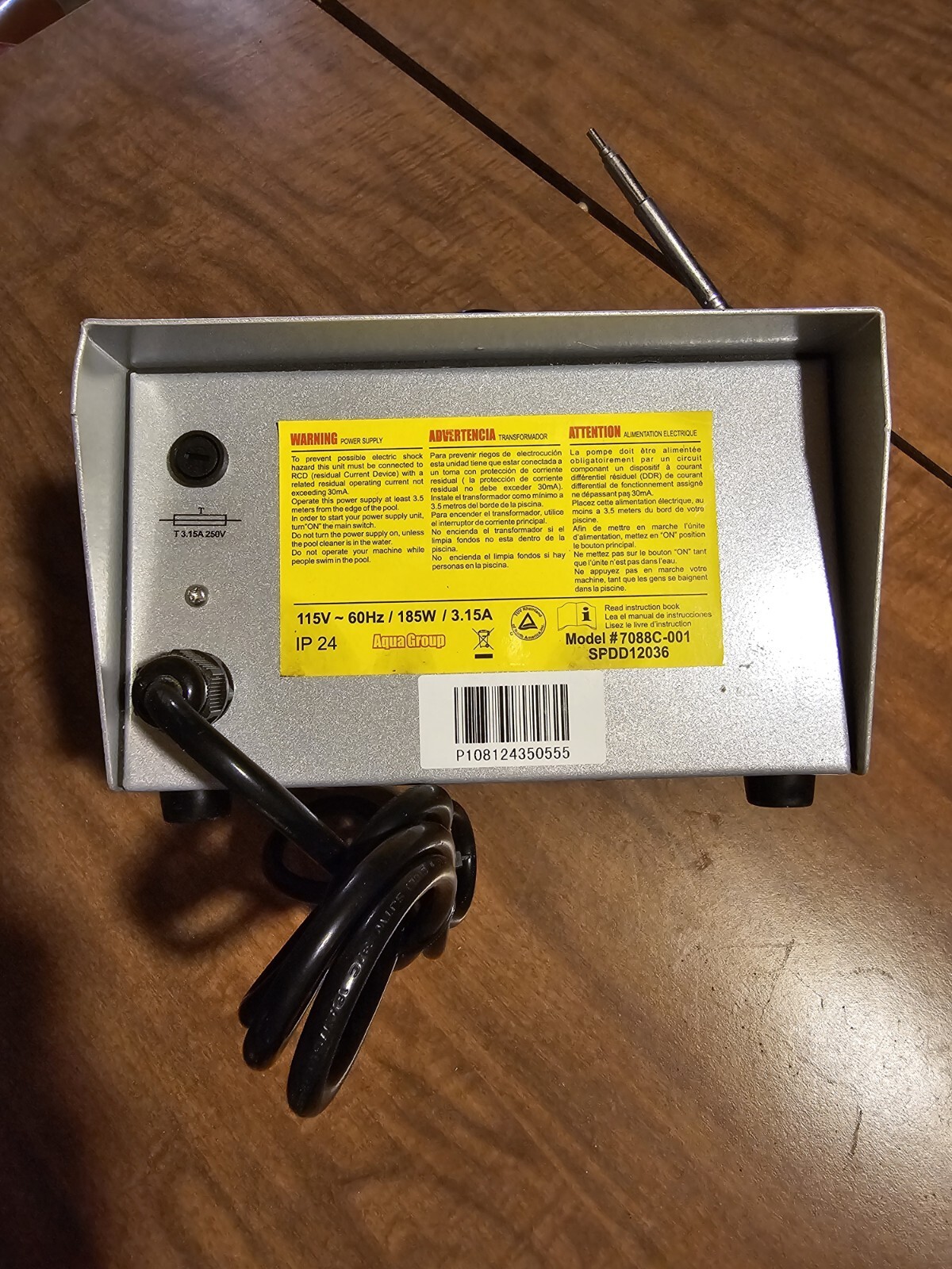 Aqua Aquabot Duramax 7088C-001 Power Supply 120/36V 6Amp T4RC TURBO