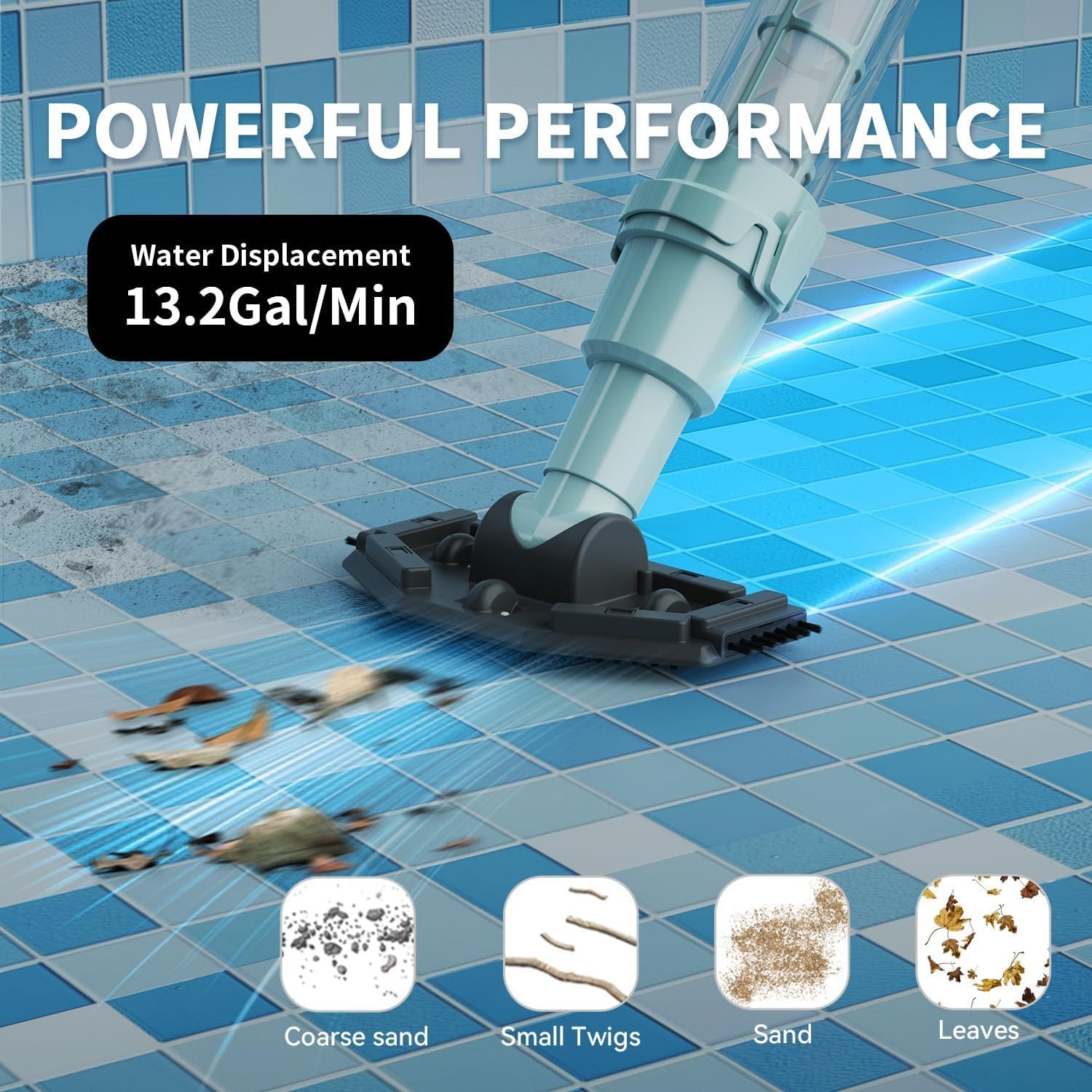 Lydsto S1 Lite Handheld Pool Spa Cleaner Cordless Vacuum IPX8 90min Runtime