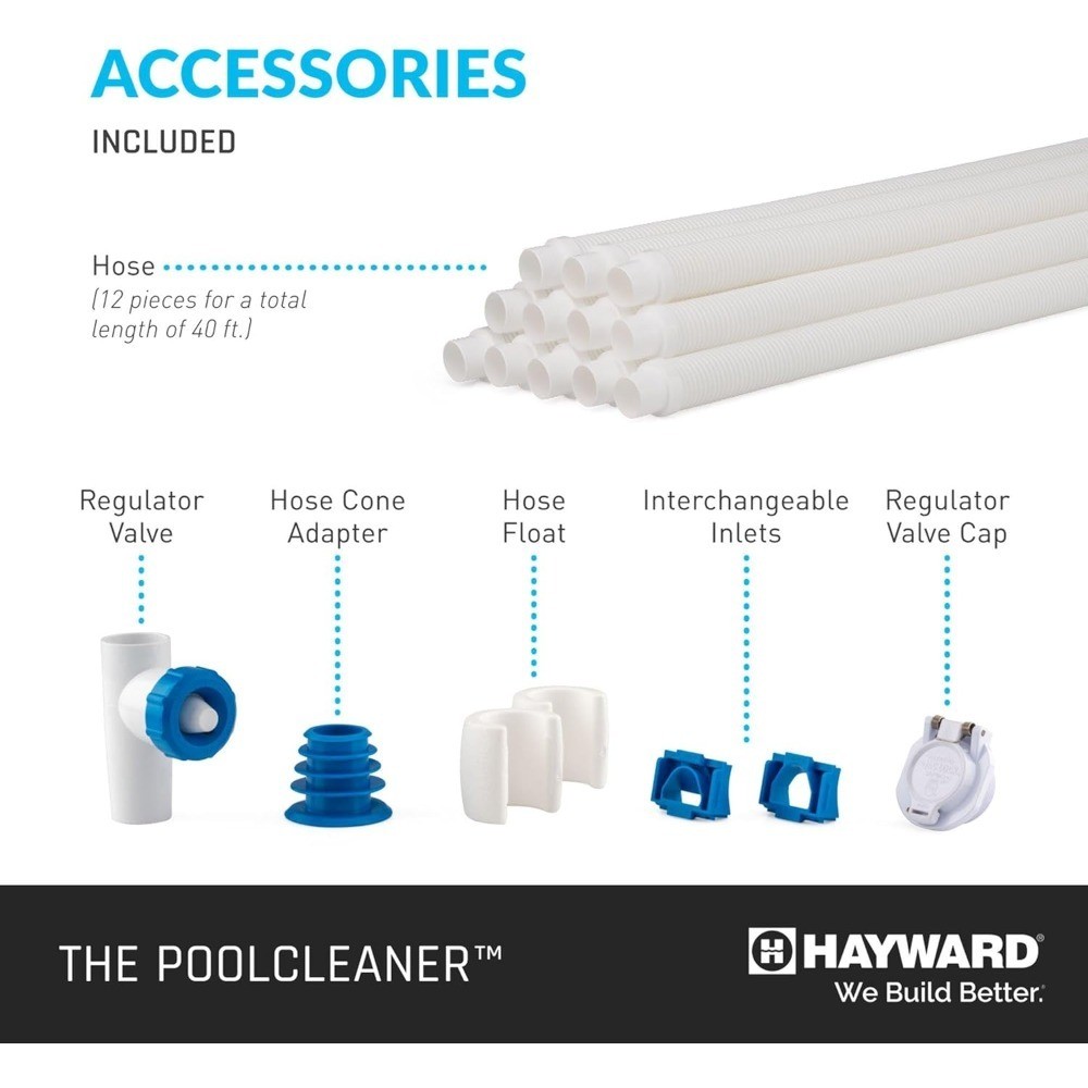Automatic Suction Pool Cleaner Vacuum for In-Ground Pools 4 Wheel Robotic