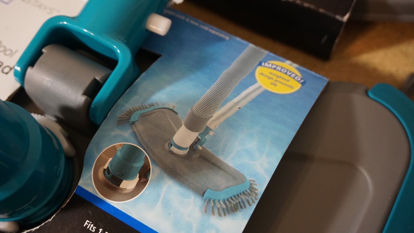 4x Weighted Pool Vacuum Head with Side Brush & Swivel Connection