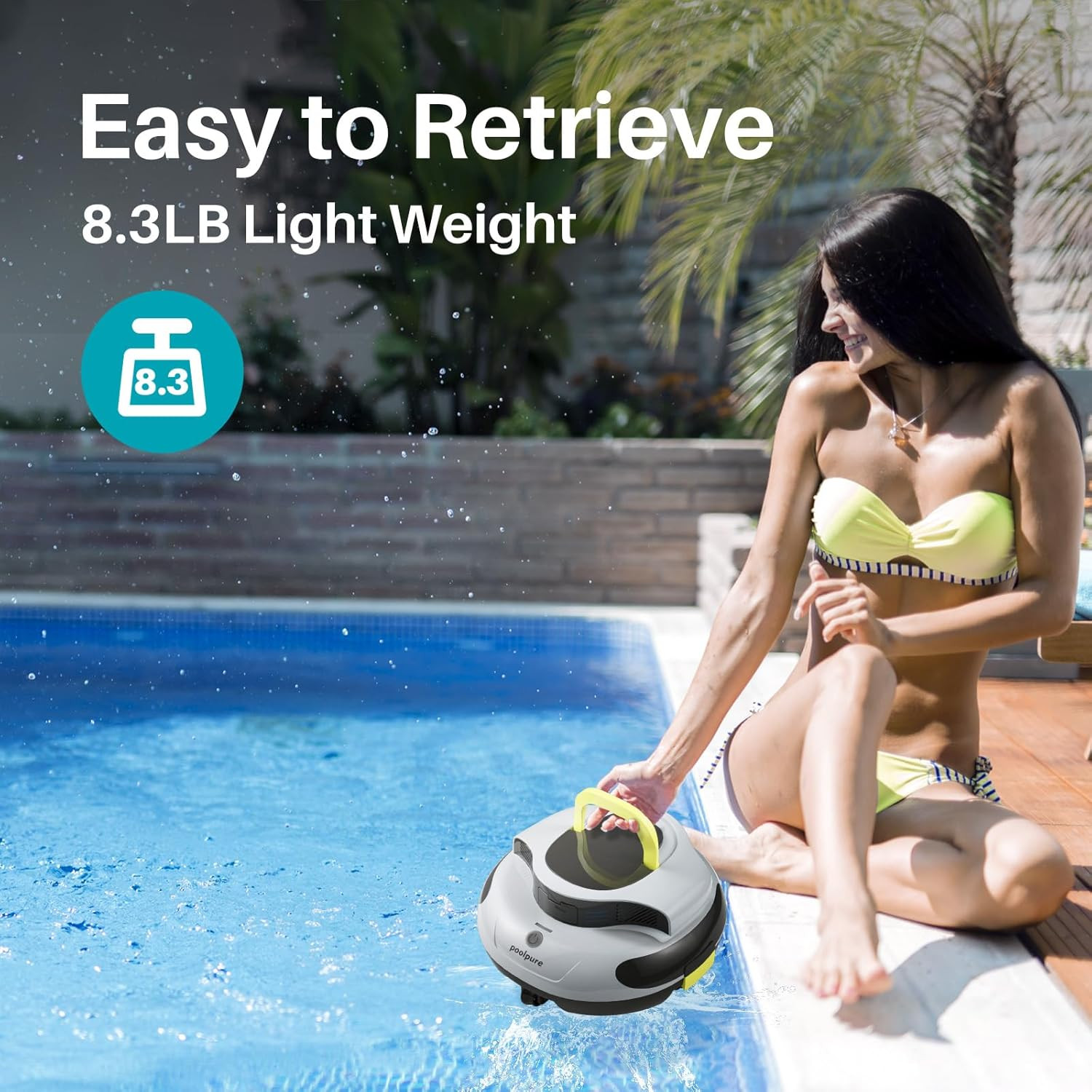 Self-Parking Automatic Pool Vacuum for up to 35 Ft Inground & Above-Ground Pools