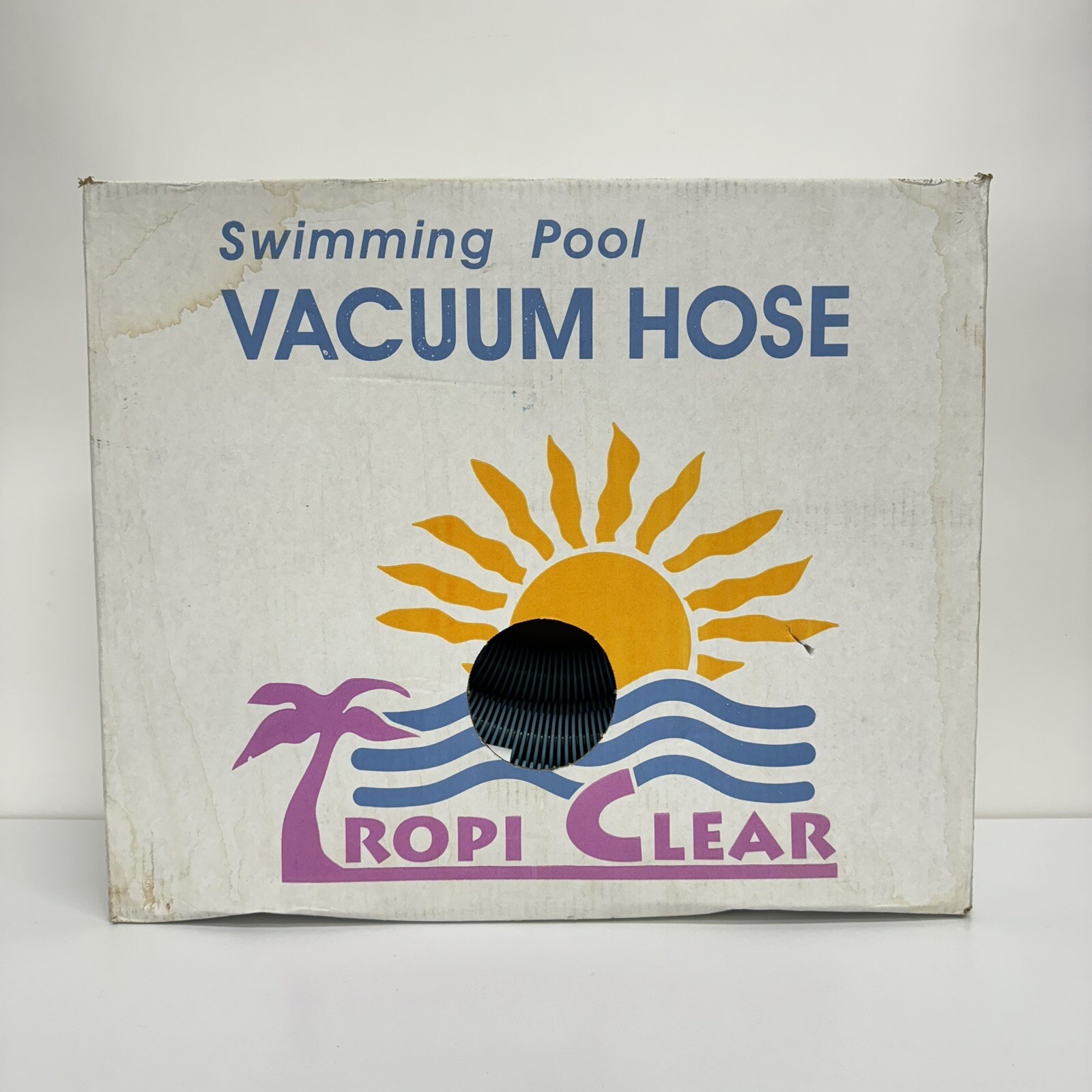 TropiClear 35&prime; Swimming Pool Vacuum Hose, 1 1/2&Prime; Diameter – Blue/Black