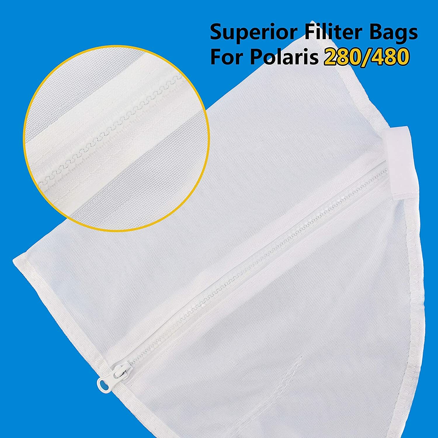2pc Pool Cleaner All Purpose Filter Bag K16 Replacement Fits for Polaris 280 480