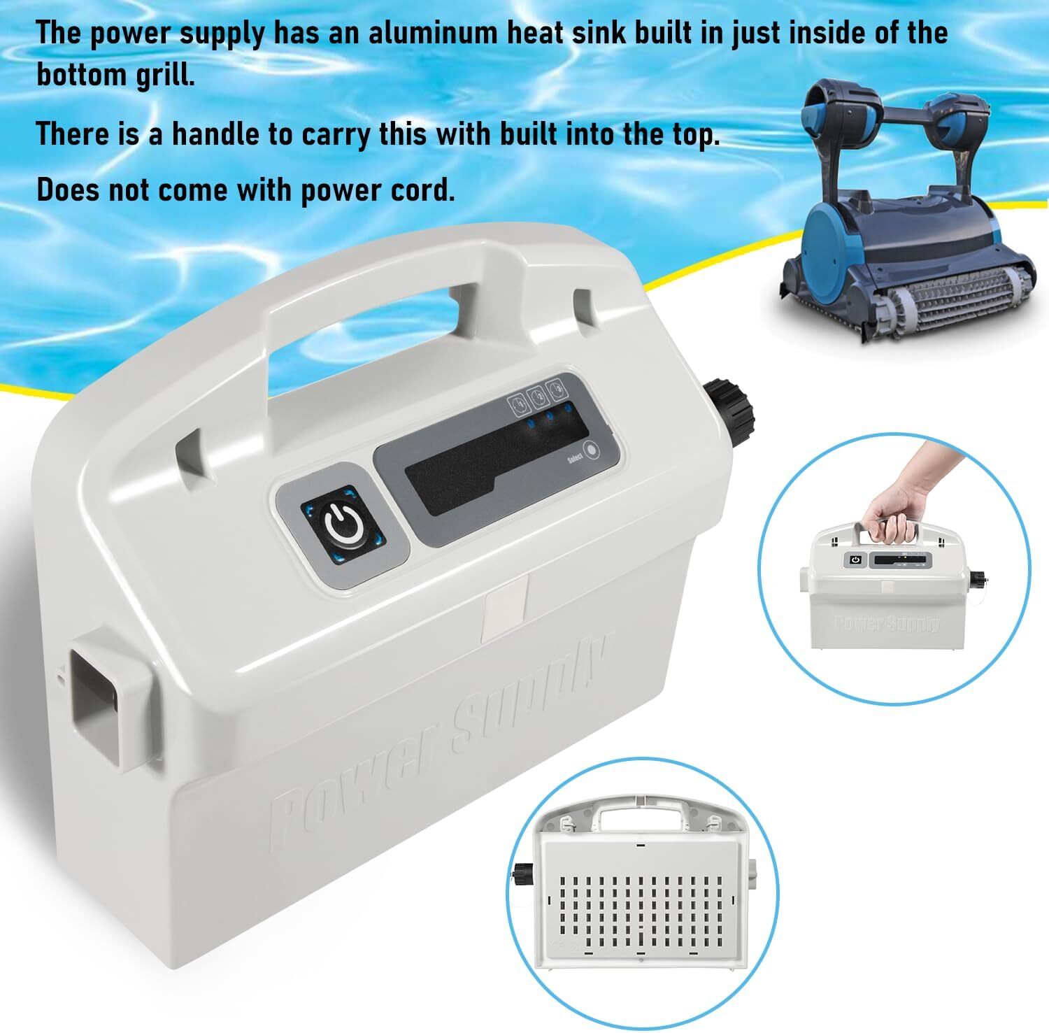 9995672 Assy Power Supply with 58984402L Cord Parts For Dolphin Pool Cleaner