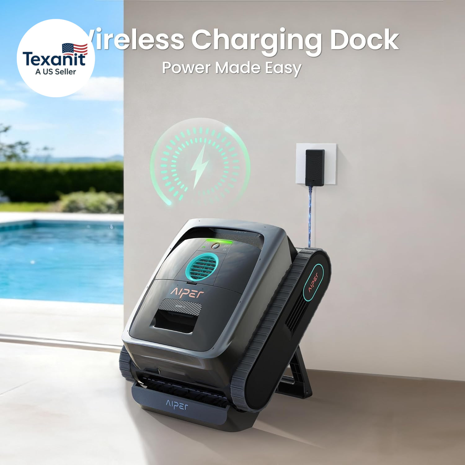Scuba V3 AI Vision Cordless Robotic Pool Cleaner, 10X Faster Pool Cleaning with