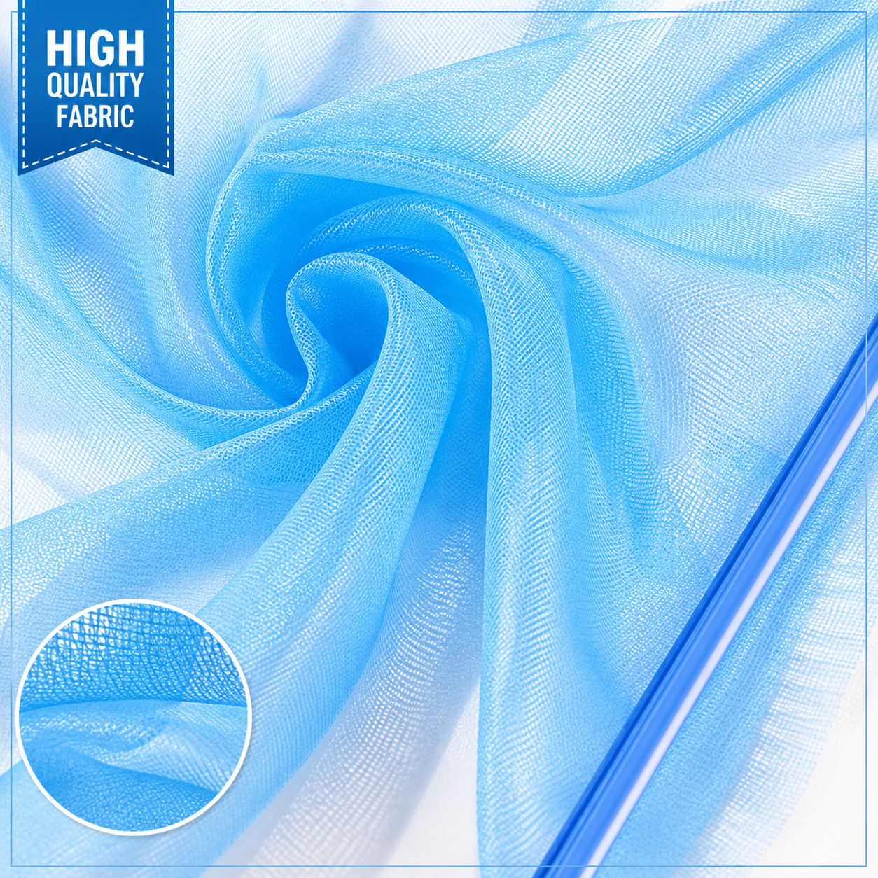 Heavy Duty Pool Leaf Skimmer Net 20&Prime; Deep Bag Fine Mesh Swimming Pool Cleaner