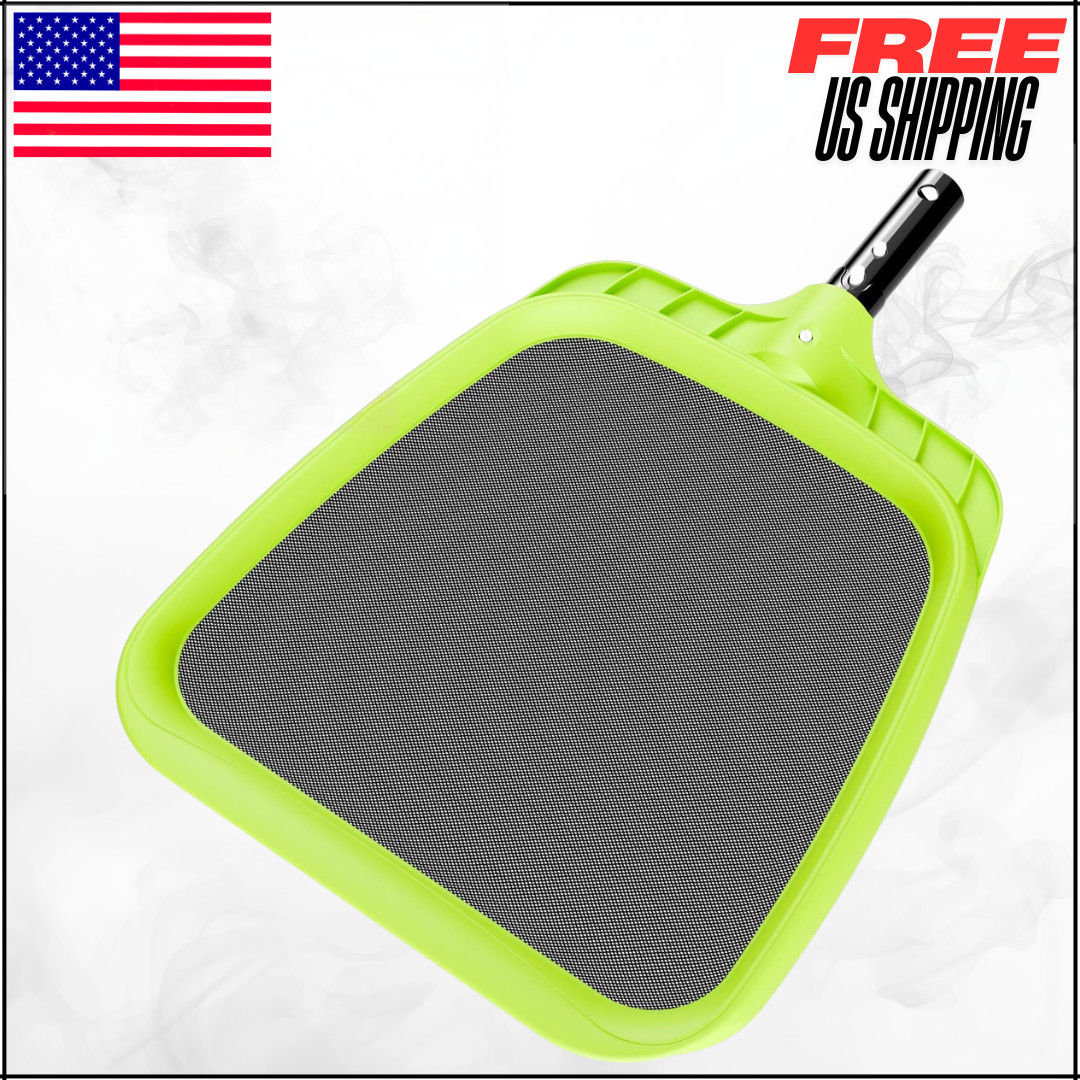 Professional Heavy Duty Reinforced Frame Nylon Flat Leaf Rake Pool Skimmer Net