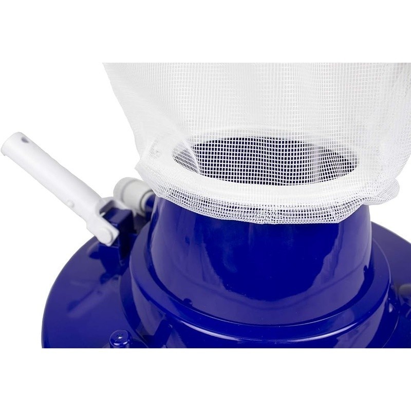 Heavy Duty Pool Vacuum W/ 8 Water Jets Multi-Directional Wheels Leaves Debris US