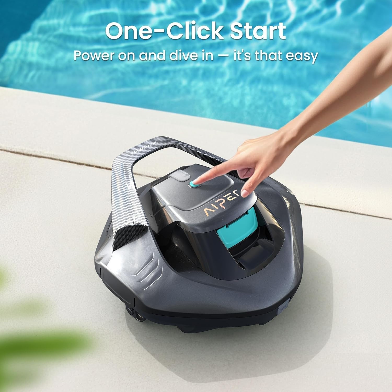 High Efficiency Seagull SE 2025 Pool Cleaner – Cordless, Self-Parking, 90 Mins