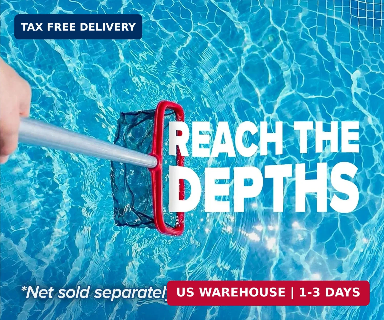 Swimming Pool Pole – 13 Feet Aluminum Telescopic Pool Pole for Cleaning // Teles