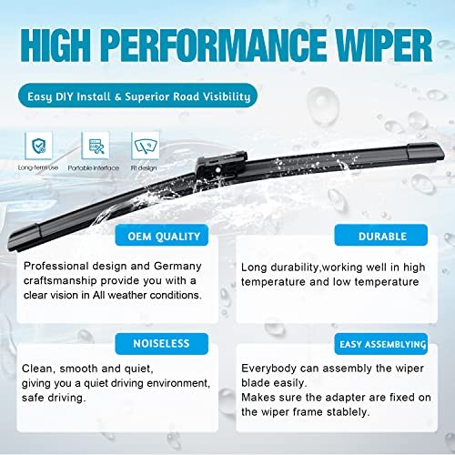 OEM Windshield Wiper Blades Replacement for Volvo XC90 2016 2017 2018 2019