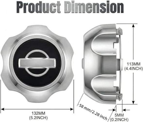 Wheel Center Cap Hub Cap Compatible with 00-04 Frontier Xterra 16&Prime;,Snap-On