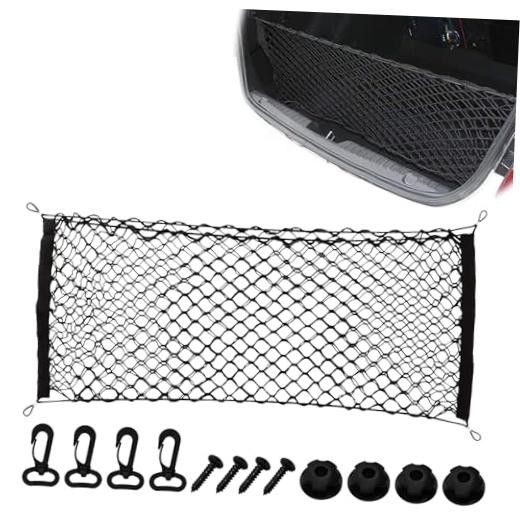 Car Cargo Nets Trunk Organizer, Adjustable Elastic Storage 39.4 x 15.7 Inch