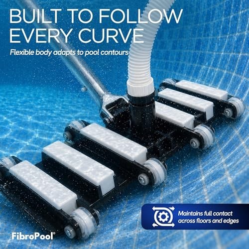 Pool Vacuum Head 14.4 Inch Weighted Flexible Design Inground Above Ground 1.5