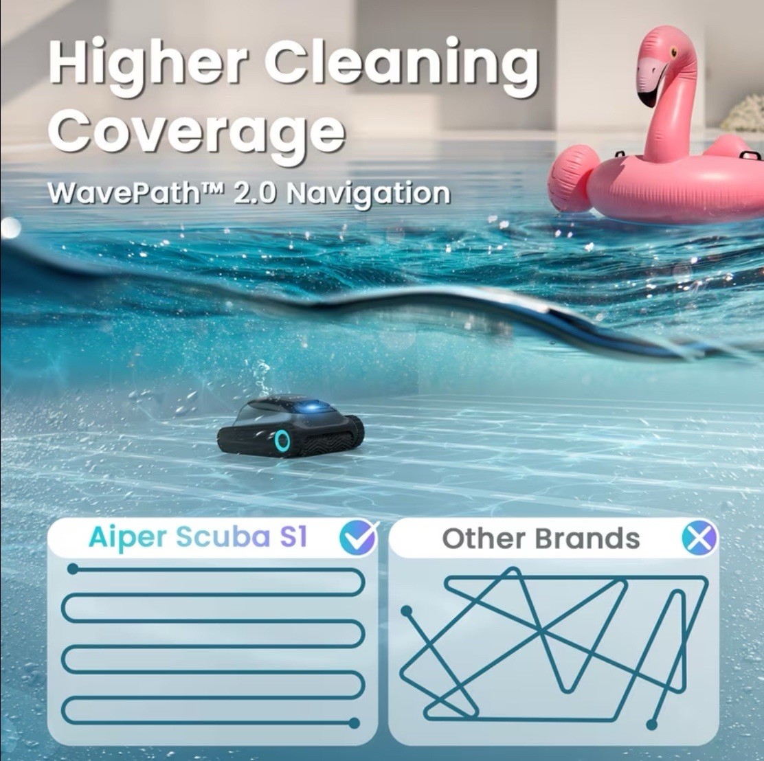 ✅ Aiper Scuba S1 Cordless Robotic Pool Cleaner Pool Vacuum for Inground Pools