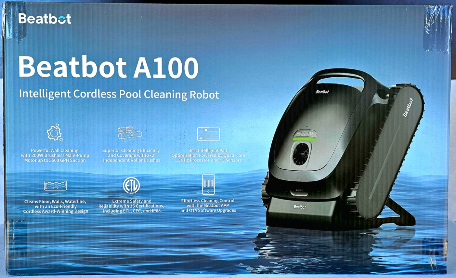NEW Beatbot A100 Cordless Pool Cleaner Robot Floor & Wall Cleaner w/ APP Control