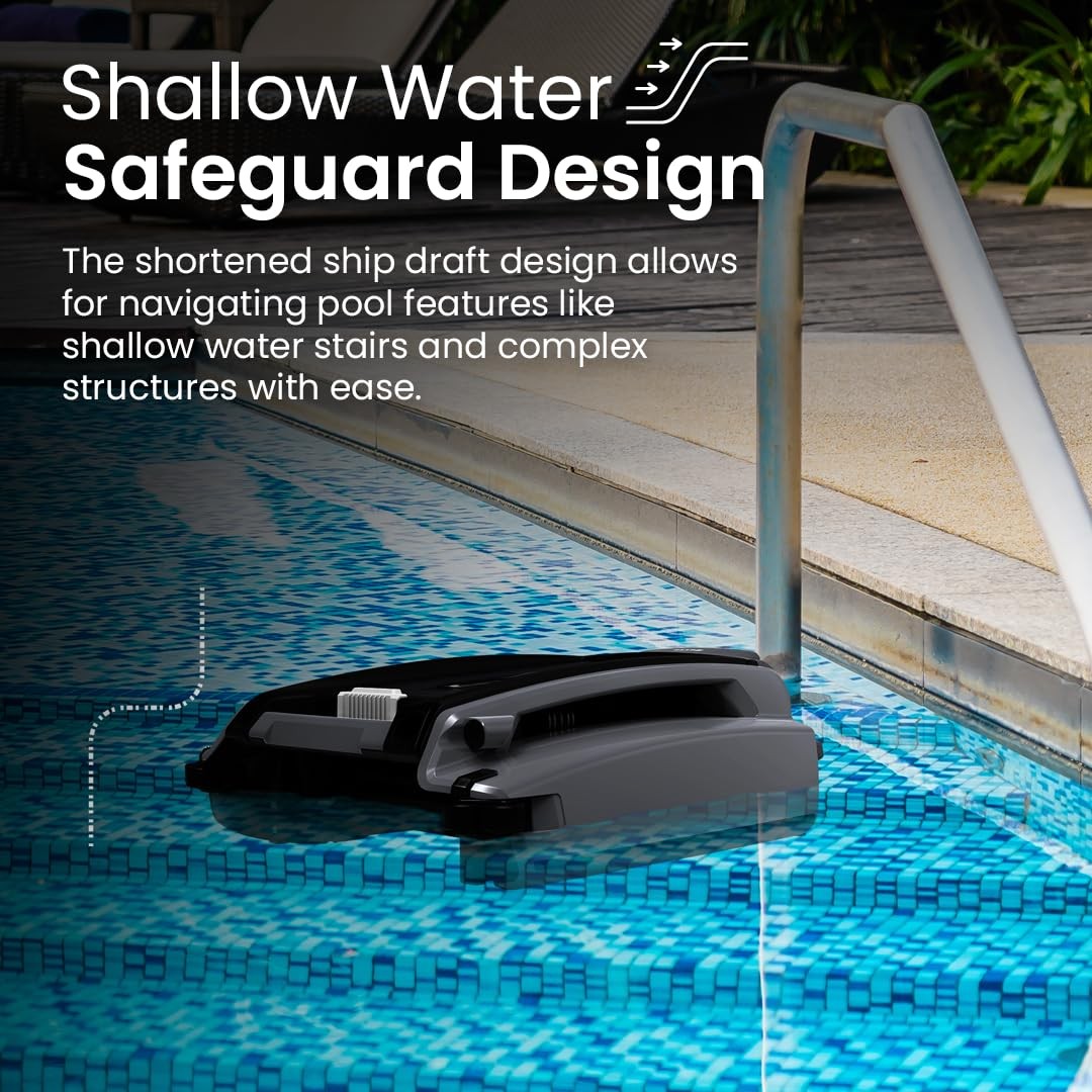 SE Plus – Solar-Powered Robotic Pool Skimmer with 24/7 Continuous Cleaning Po…