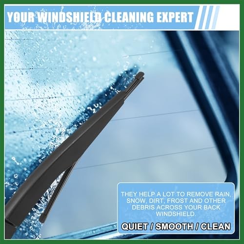 Rear Windshield Wiper Blade Arm Set Back Wiper Assembly Replacement Fit for