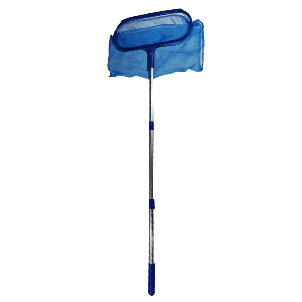 Pool Skimmer Net Fine Mesh Leaf Rake Deep Bag with Pole Adapter Cleaning