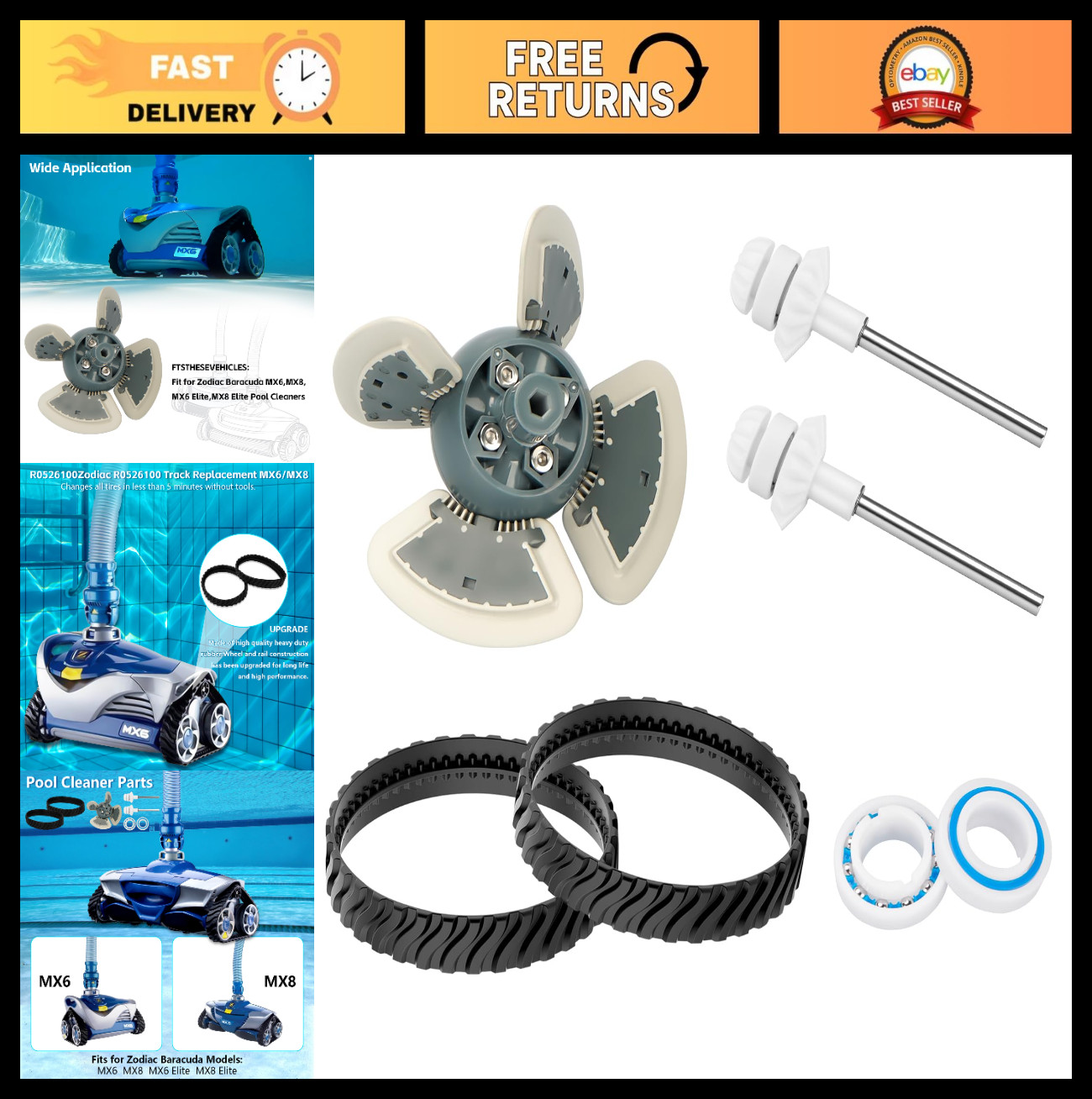 Zodiac MX6 MX8 Replacement Parts Tune-Up Kit | R0524900 R0526100 R0527000 R05251