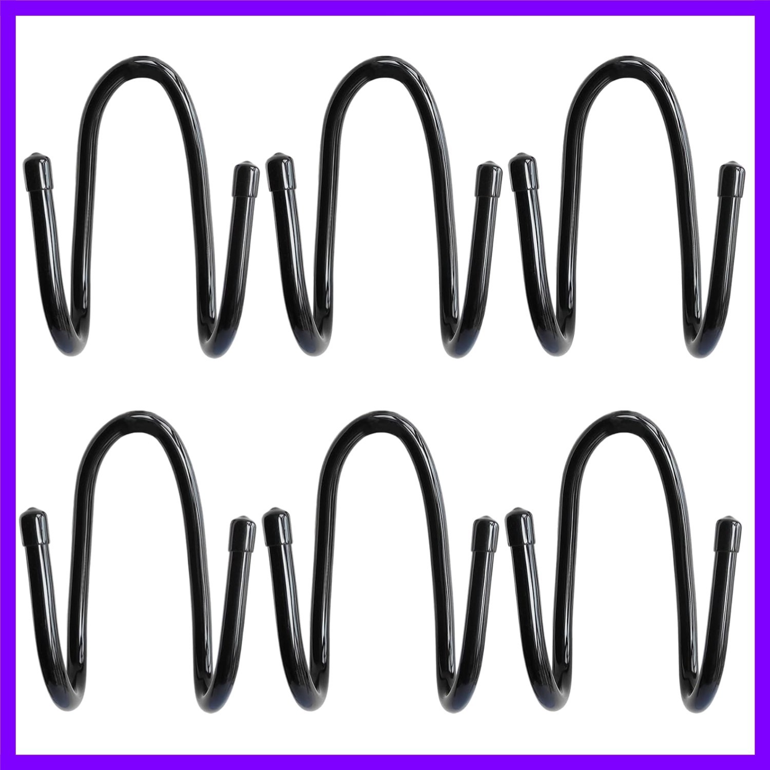 6PCS Chain Link Fence Hooks, Fence Hangers for Leaf Rakes, Pool Poles,Nets,Br…