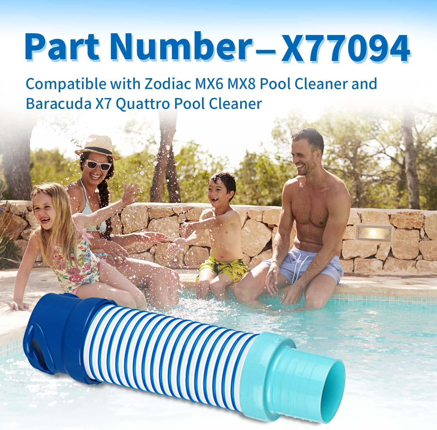 X77094 Pool Vacuum Hose Adapter Compatible with Zodiac MX6 MX8 Swimming Pool