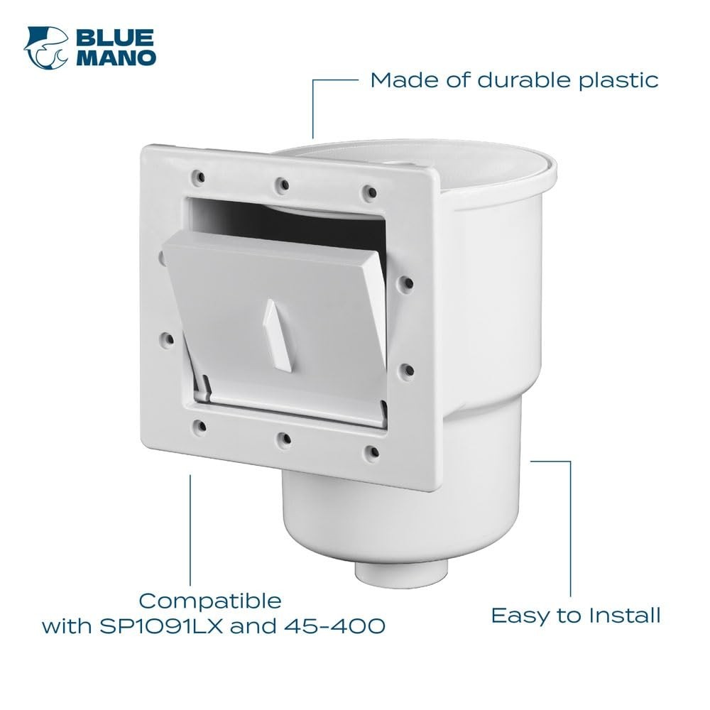Above Ground Pool Skimmer Complete Kit – Fits 6&Prime; Openings, Replacement for SP109
