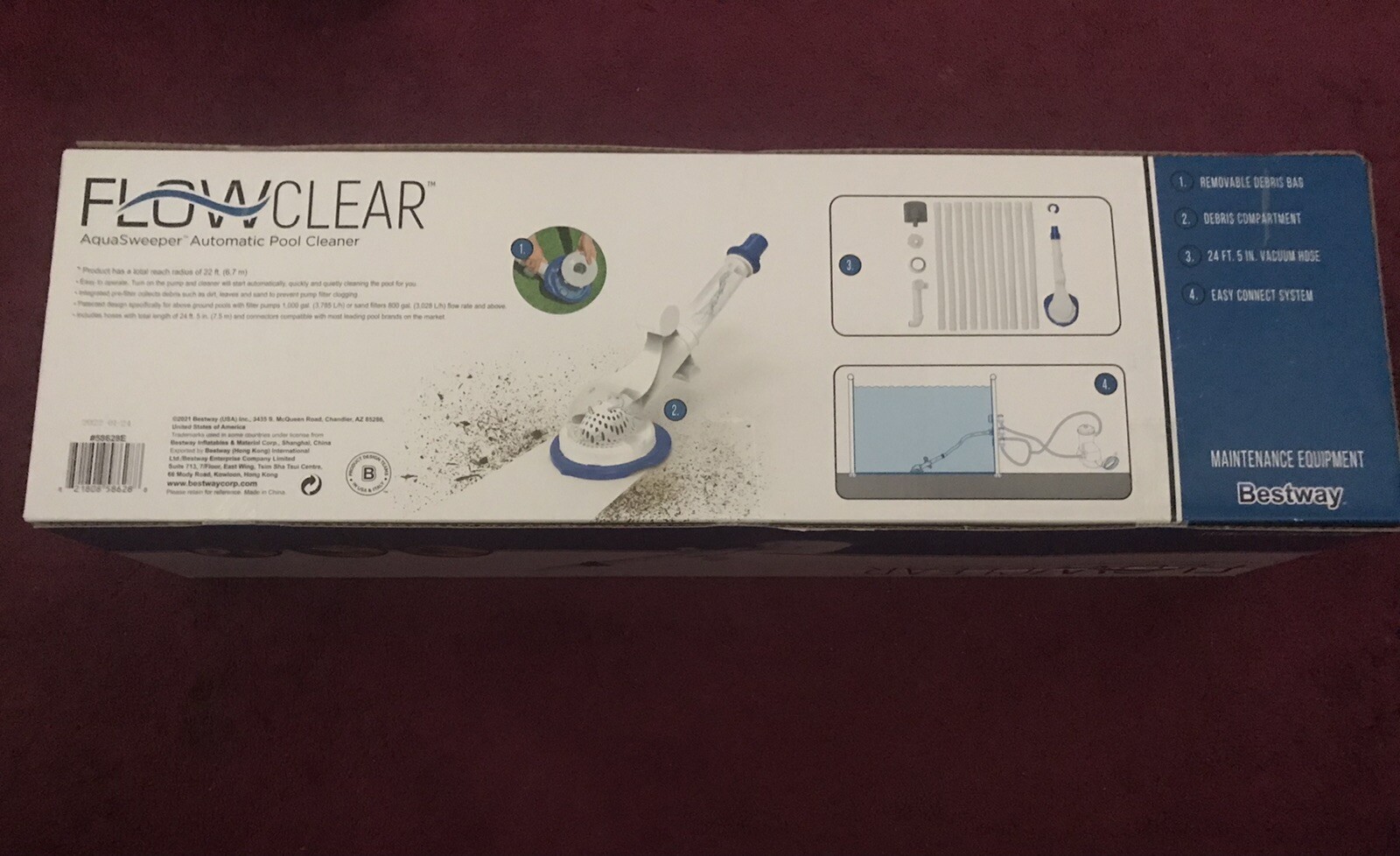 Bestway FlowClear Auto Vacuum Cleaner for Above Ground Pool Cleaning -New In Box