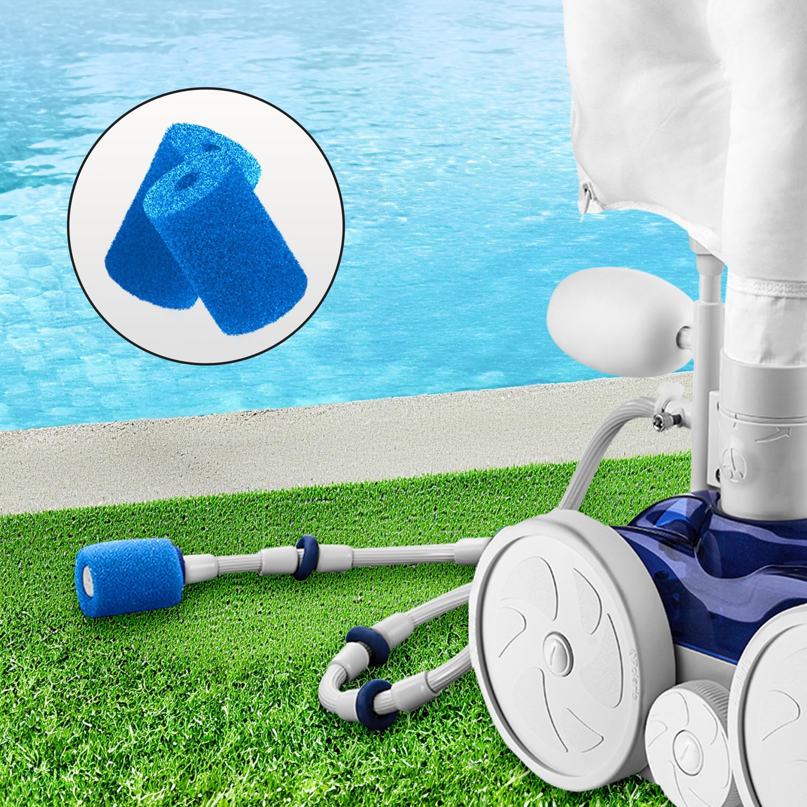 MUSCCCM for Polaris Pool Cleaner Parts, 12 Pack 12 (Blue), Blue-12