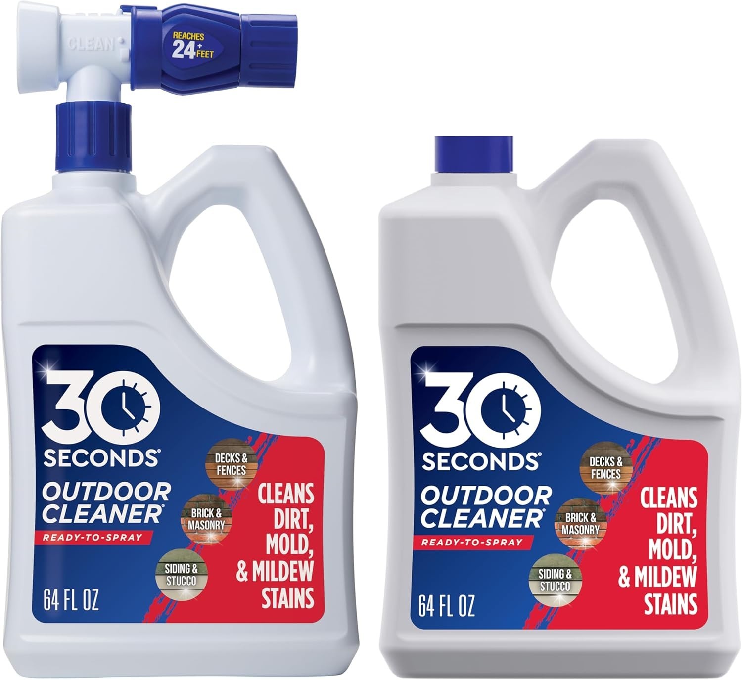 64oz Outdoor Cleaner 2 Pack – Powerful Hose End Sprayer for Fast Stain Removal
