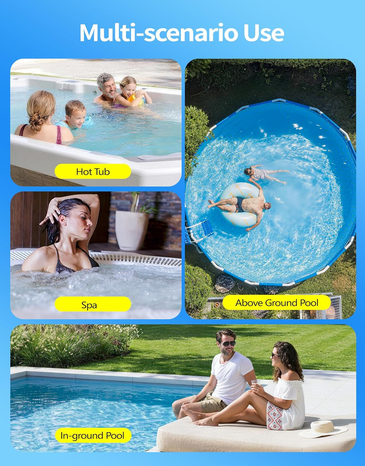 2026 Upgraded Cordless Pool Vacuum for Inground Pools | 20.5 GPM Powerful Suctio