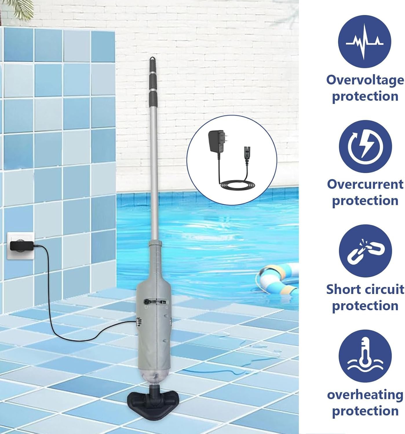 Charger for Intex Rechargeable Handheld Pool Vacuum, 5V USB Charging Cord Pow…