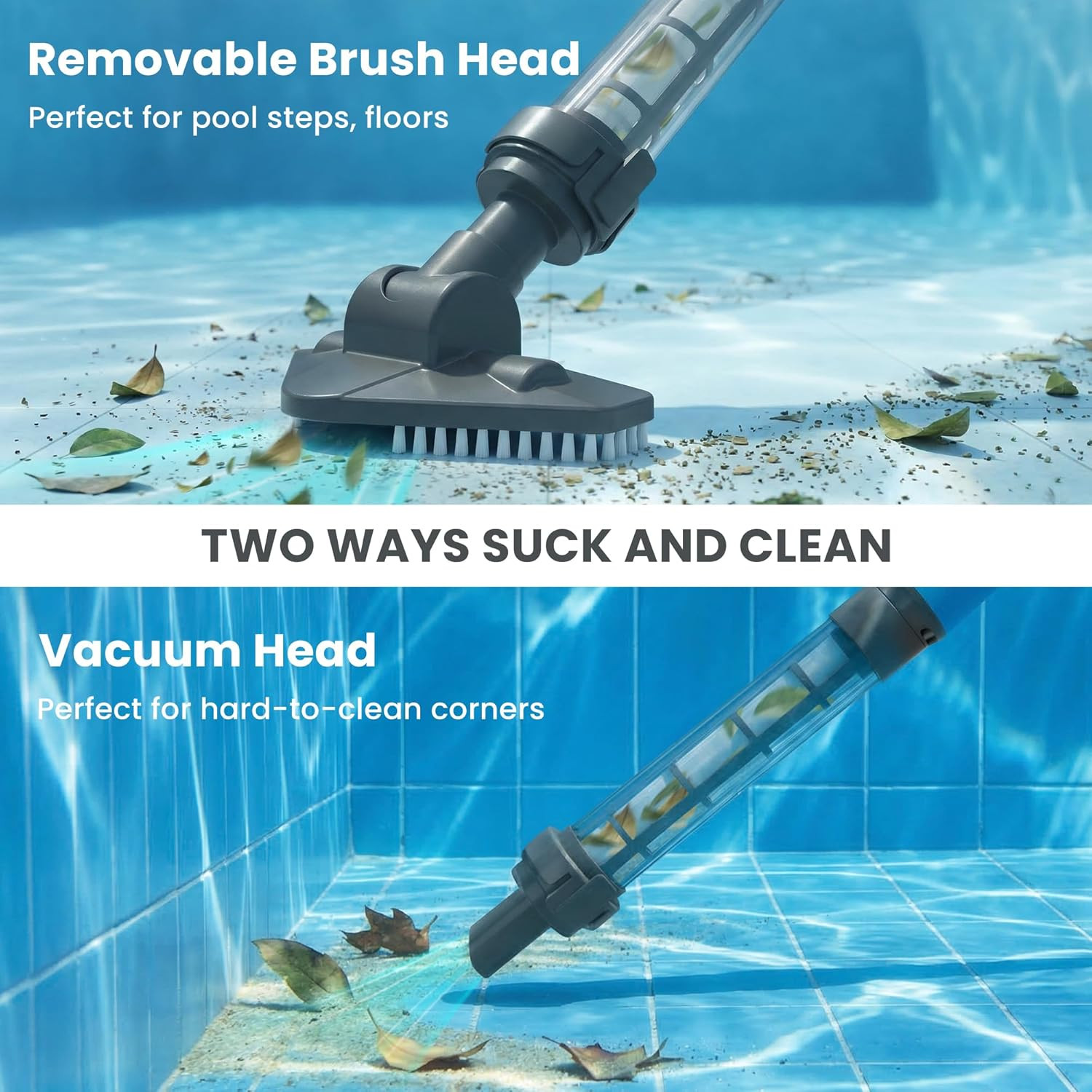 2026 Upgraded Cordless Handheld Pool Vacuum, 15 Gallons/Min Strong Suction Hot T