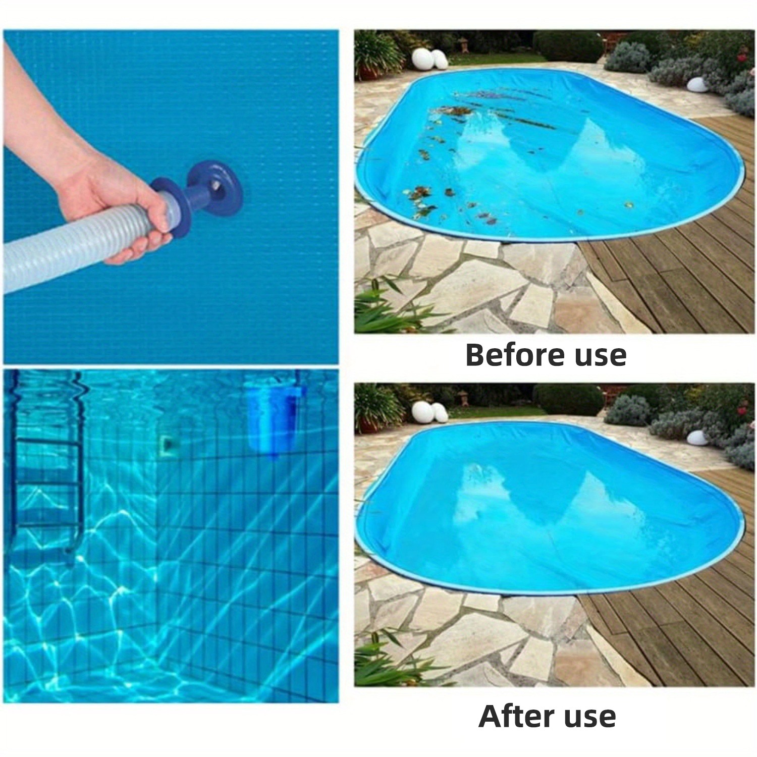 Adjustable Clip Hanging Pool Debris Filter–For Above Ground Floating Dirt&Leaves