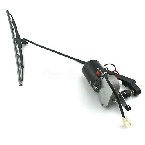 12V Electric Windshield Wiper Motor Kit Replacement for Polaris RZR, Clear,