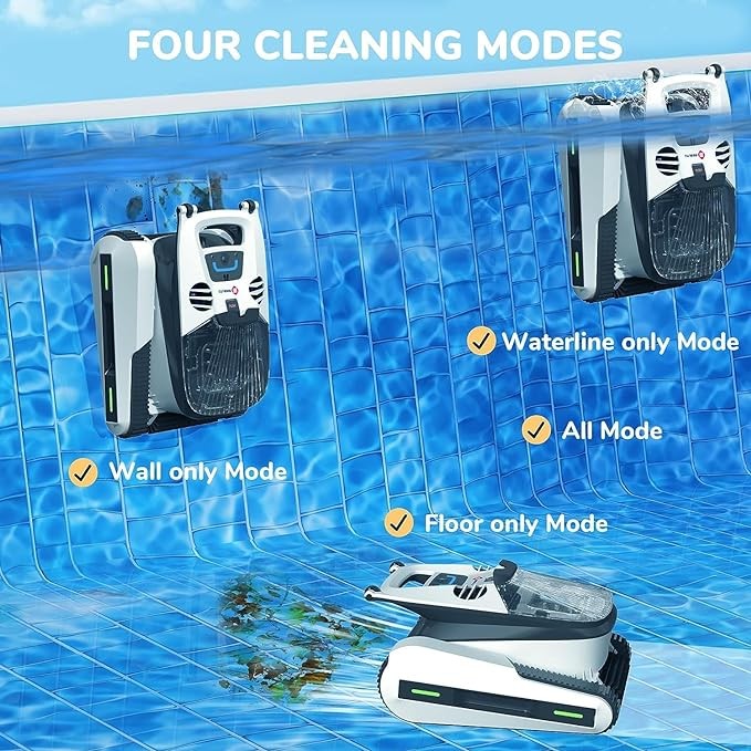Seauto Shark Cordless Robotic Pool Vacuum Cleaner Waterline – Scratch & Dent