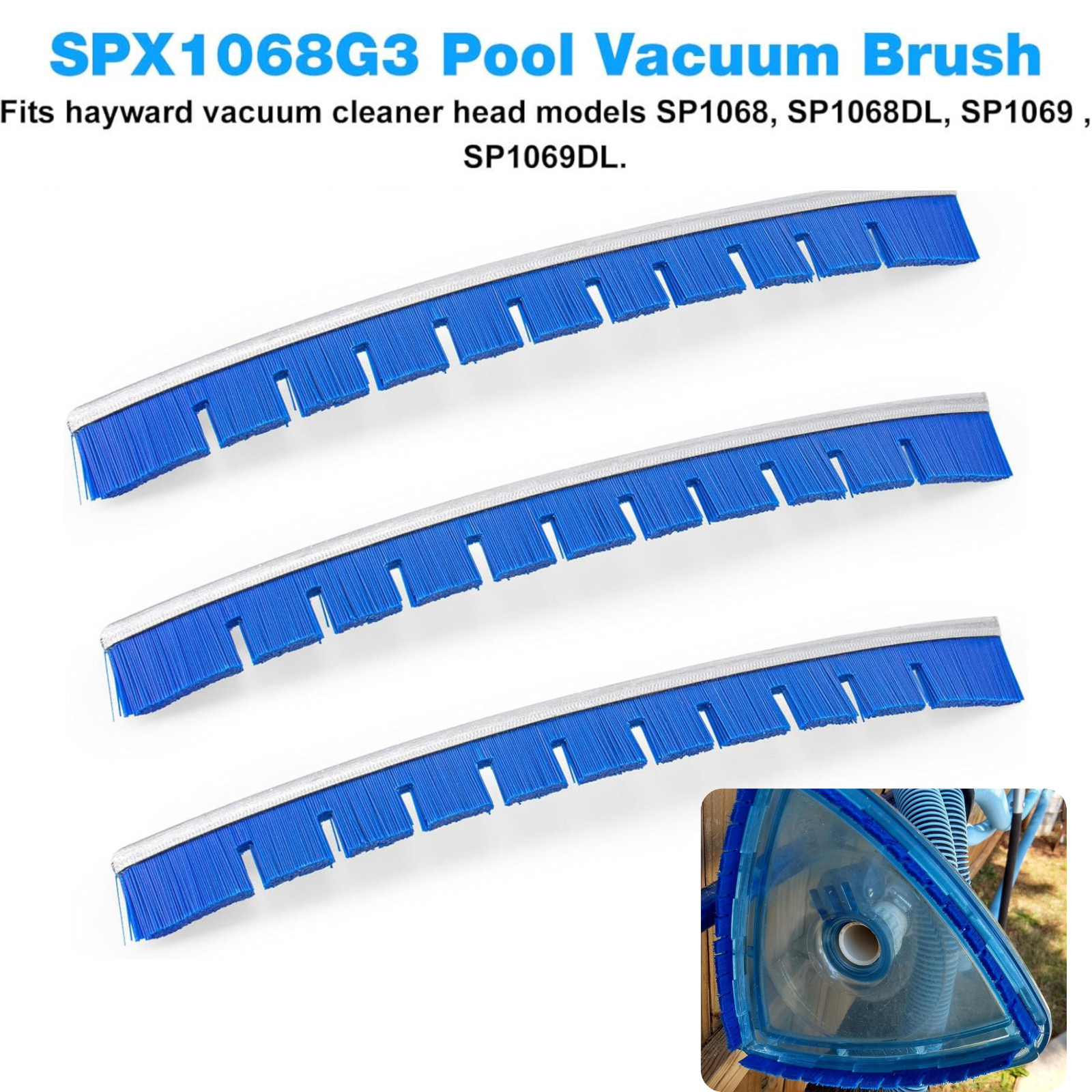 Hayward SPX1068G3 Pool Vacuum Cleaner Head Brushes Replacement SP1068 & SP1069