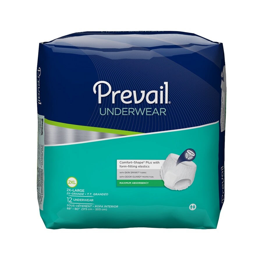 Prevail Protective Underwear, XX-Large, 68 – 80, #PV-517 48/Case, 6 Cases