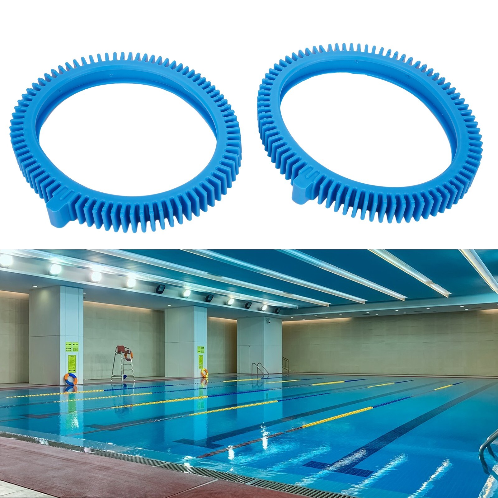 Front & Rear Tire Kit With Super Hump For Hayward Wheel Suction PoolCleaner
