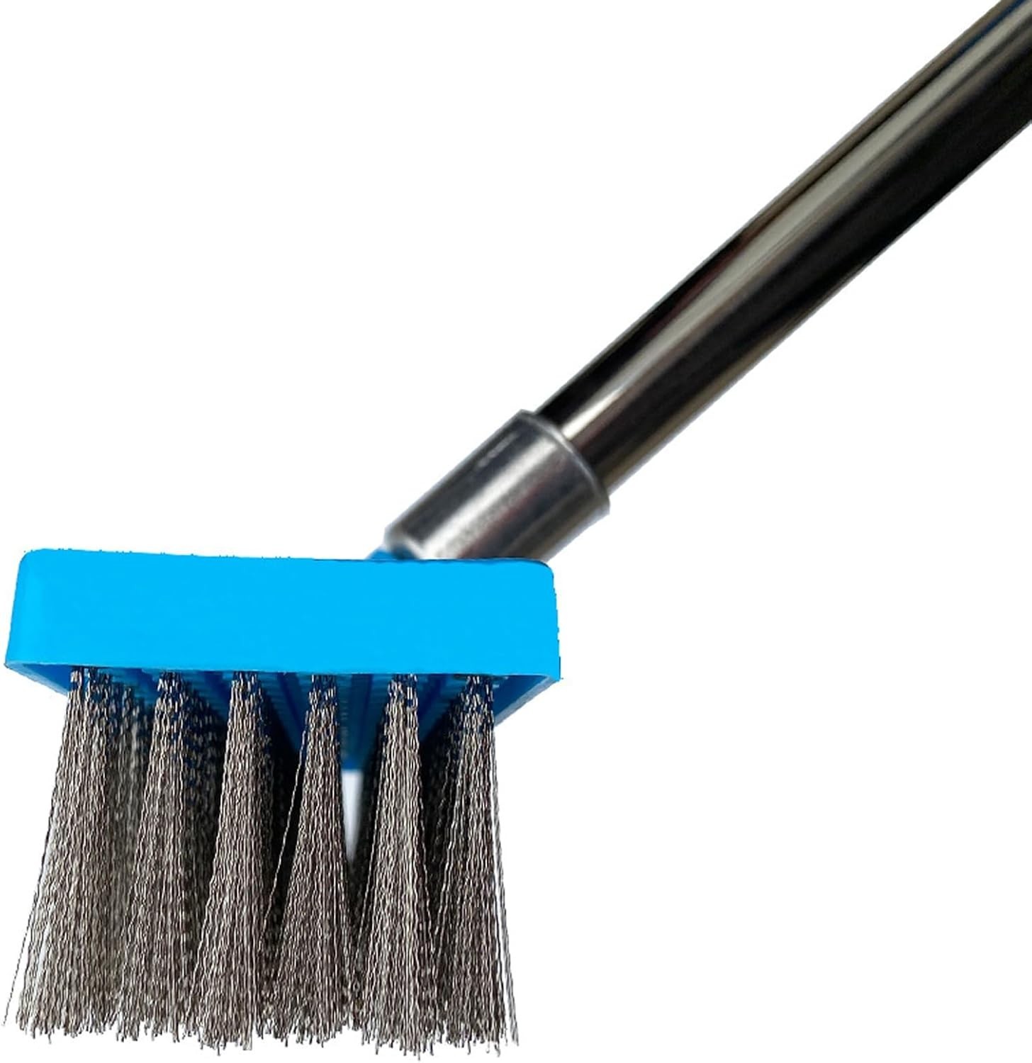 Heavy Duty 65&Prime; Stainless Steel Pool Brush for Concrete and Patio Cleaning