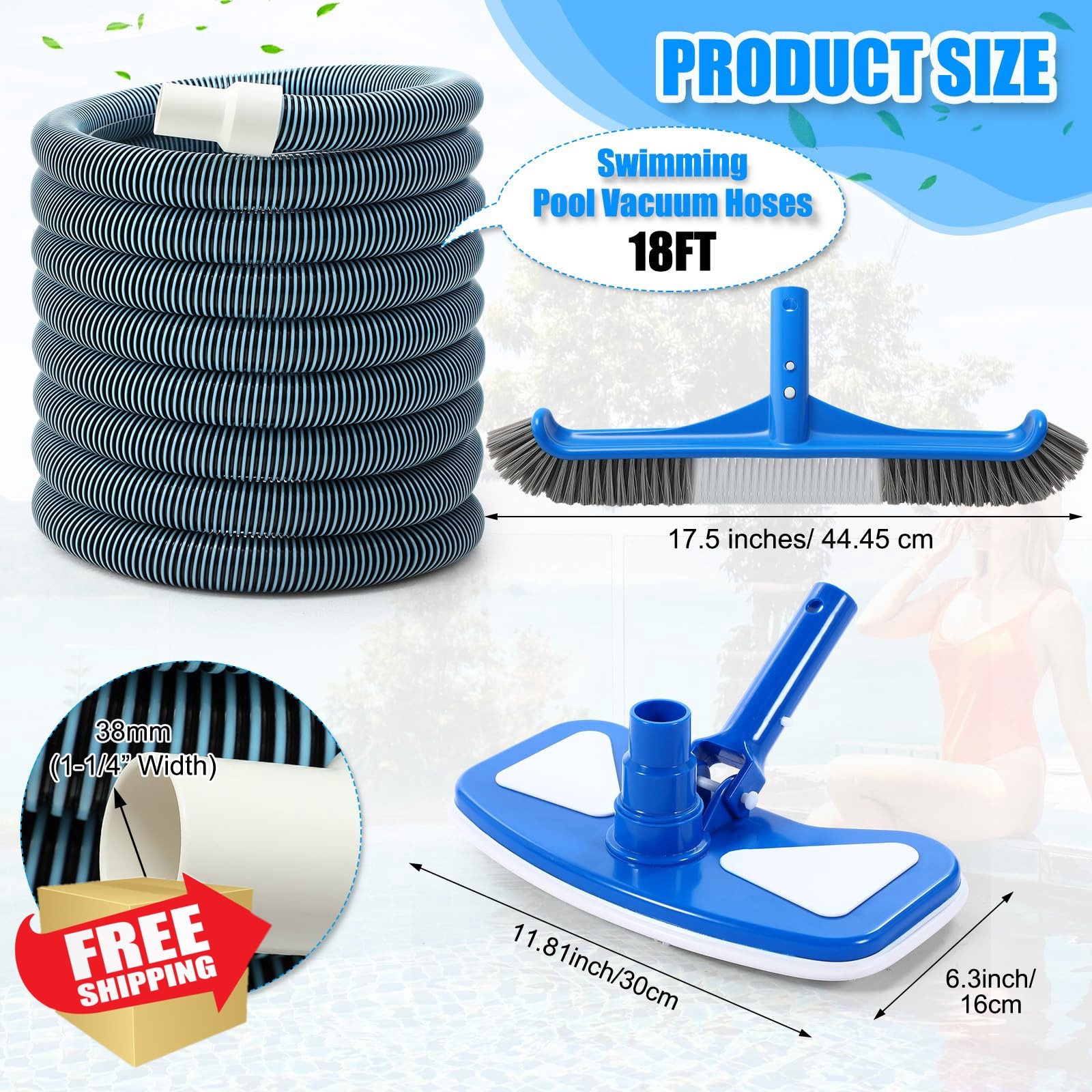 Innconee Classic Pool Cleaning Kit