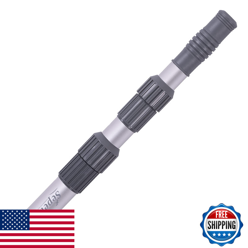 Sepetrel Pool Pole – Professional 15 Foot Telescoping Swimming Pool Cleaning