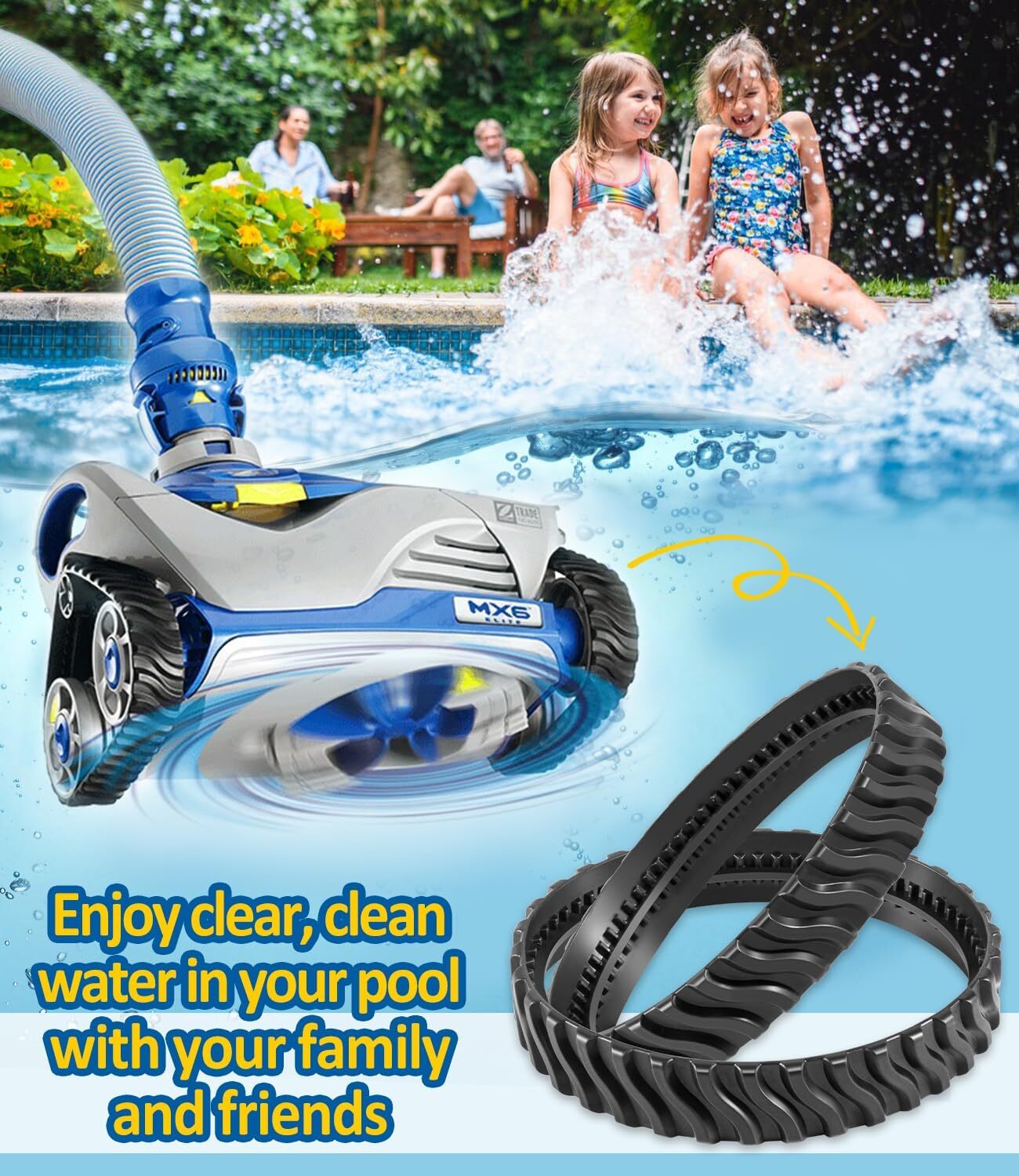 R0526100 Track Replacement For Baracuda Zodiac MX8 MX6 MX8 Elite Pool Cleaner
