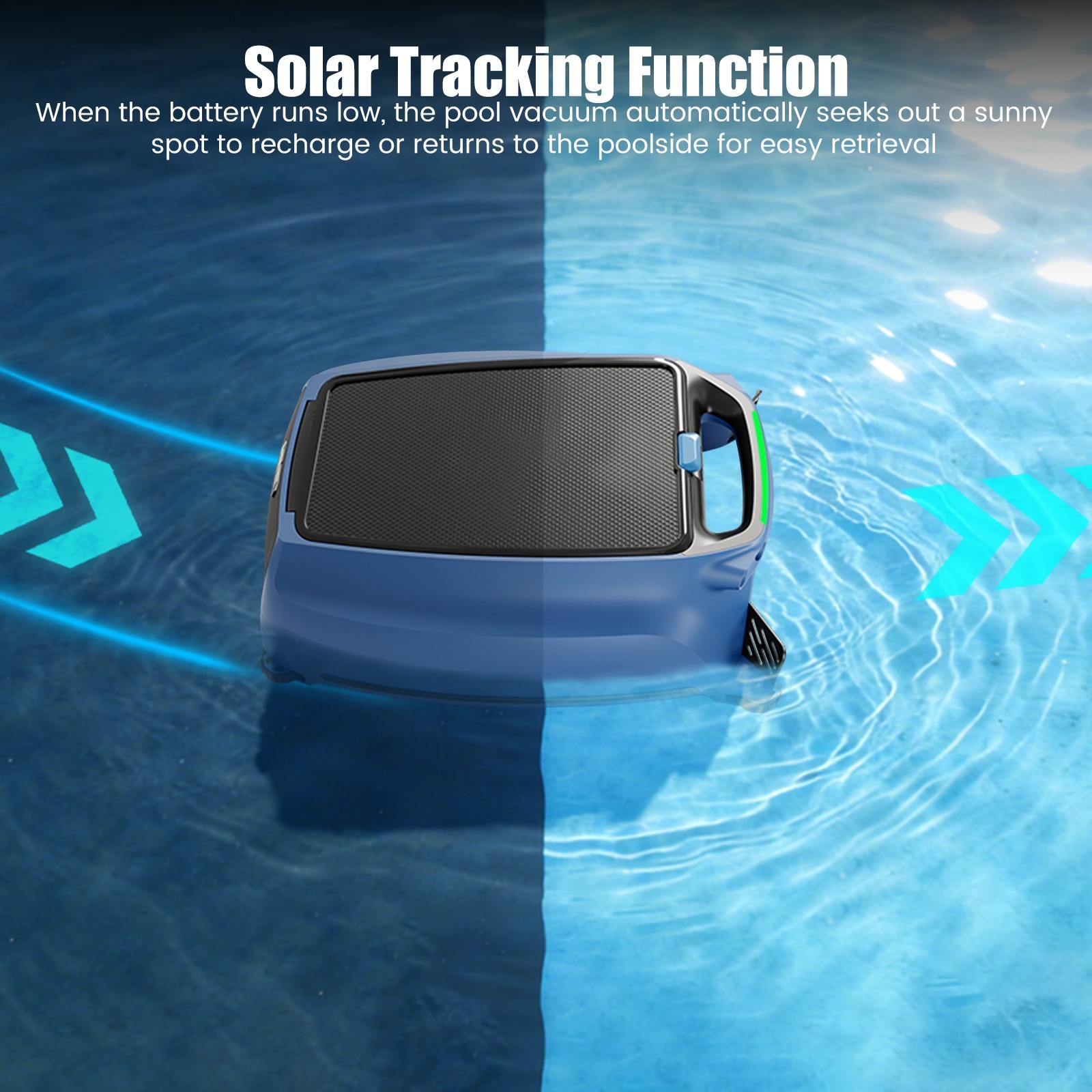 AIRROBO SP200 Solar Powered Robotic Pool Skimmer Cordless Automatic Pool Cleaner