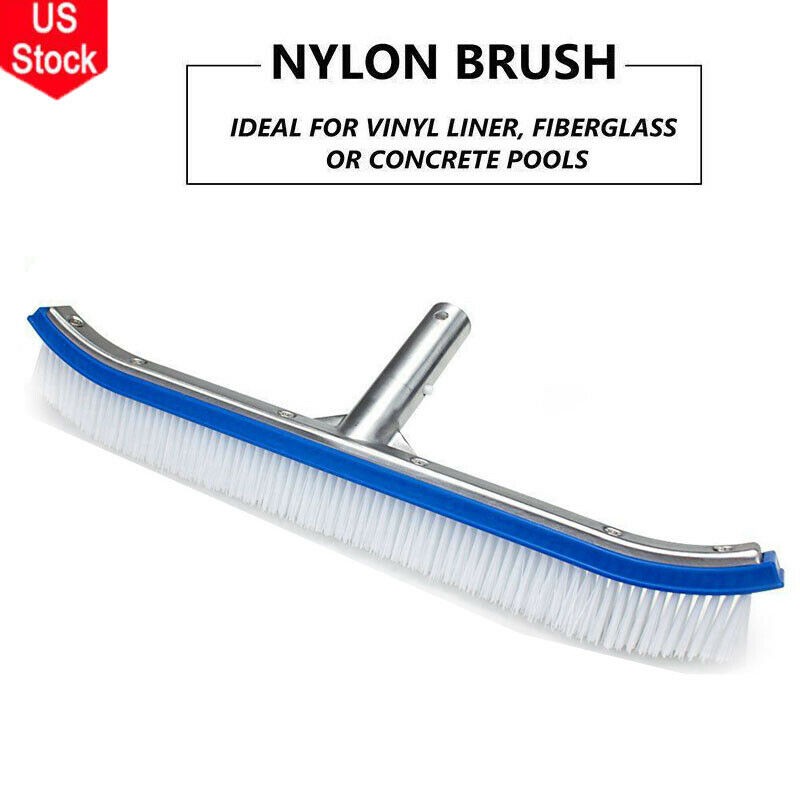 Aluminium Alloy High Quality 18&Prime; Swimming Pool Cleaning Brush Head Nylon Bristle