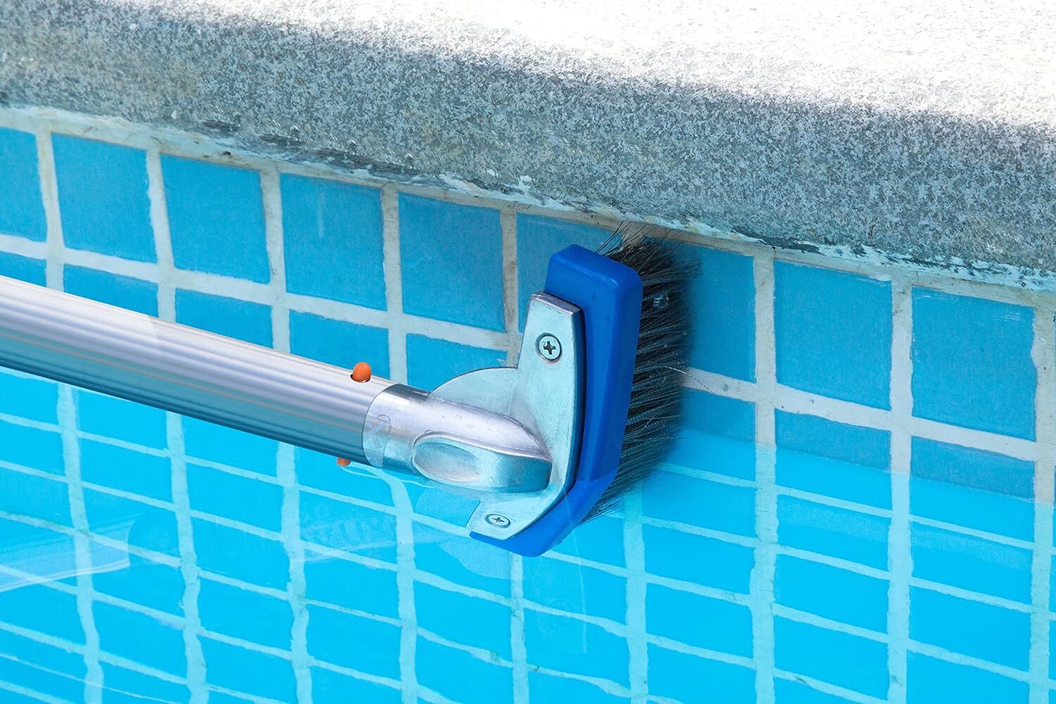 Aquatix Pro Heavy Duty Pool Brush, Durable 5&Prime; Swimming Pool Cleaner Brush Best f