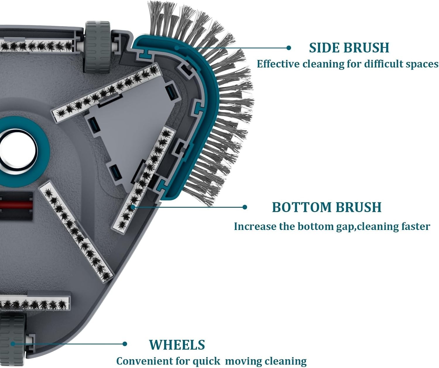 Universal Fit Pool Vacuum Head: Lightweight & Robust for Quick Surface Cleaning