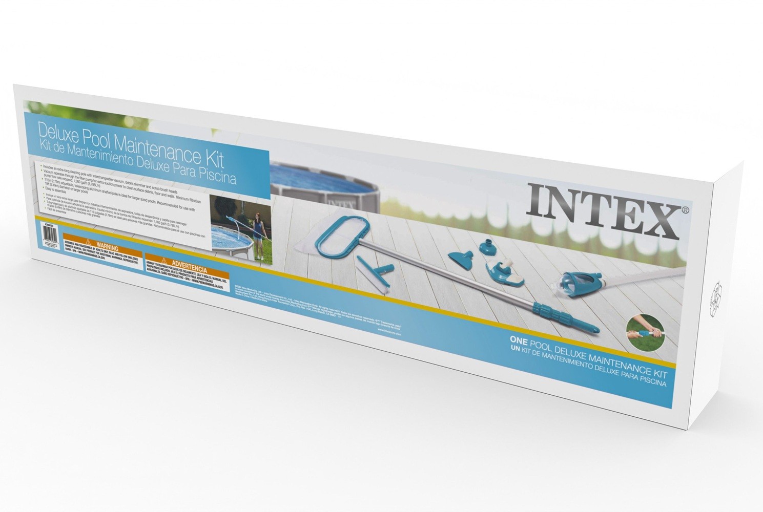 Intex Deluxe Cleaning Maintenance Swimming Pool Kit with Vacuum and Pole | 28003