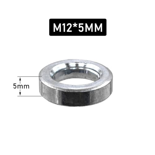 Motorcycle Spacer Axle Washer Front Or Rear Wheel Spacer Replacement 5mm M12