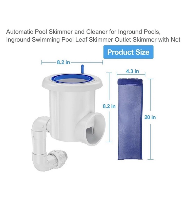 Automatic Pool Skimmer Cleaner for Inground Pools Leaf Skimmer Net